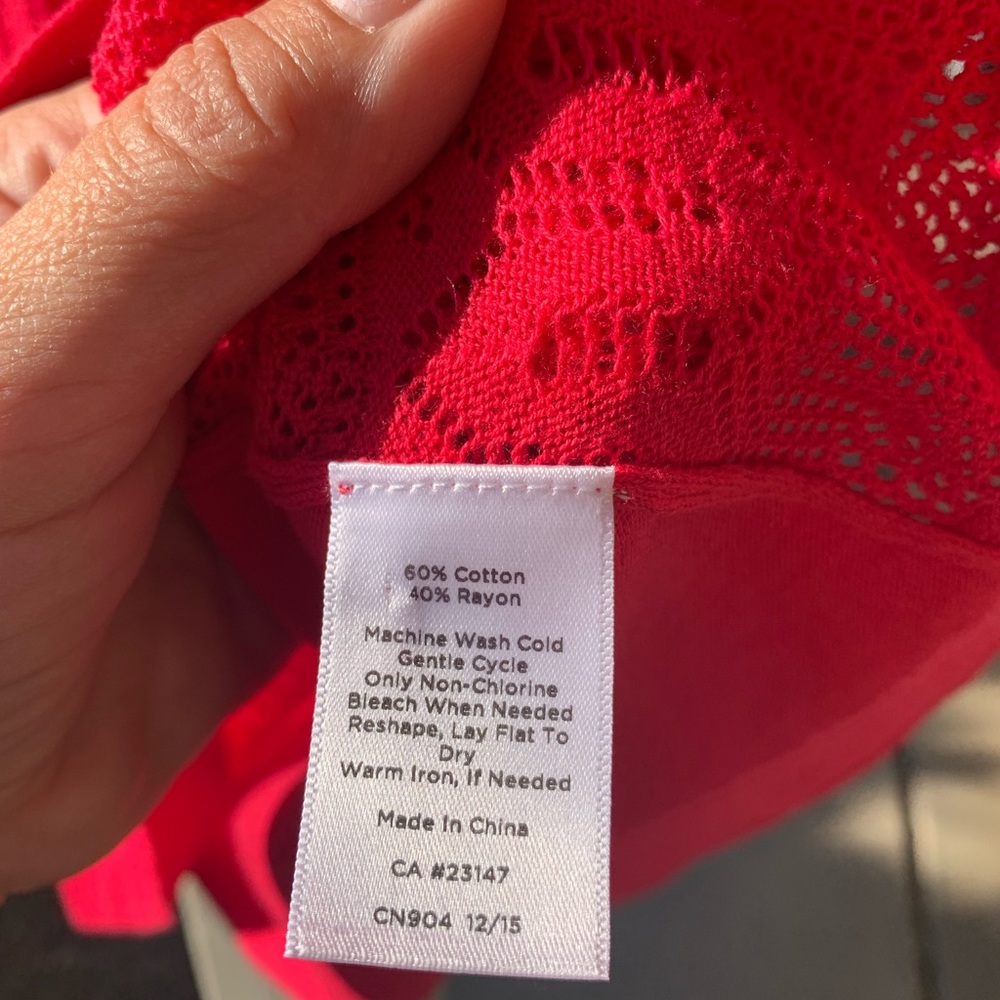 Talbots Petites Fuchsia/ Raspberry Short Sleeves … - image 4